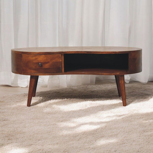 Wave Coffee Table With 1 Drawer - R&R Furniture Gallery (Fountain Valley, CA)