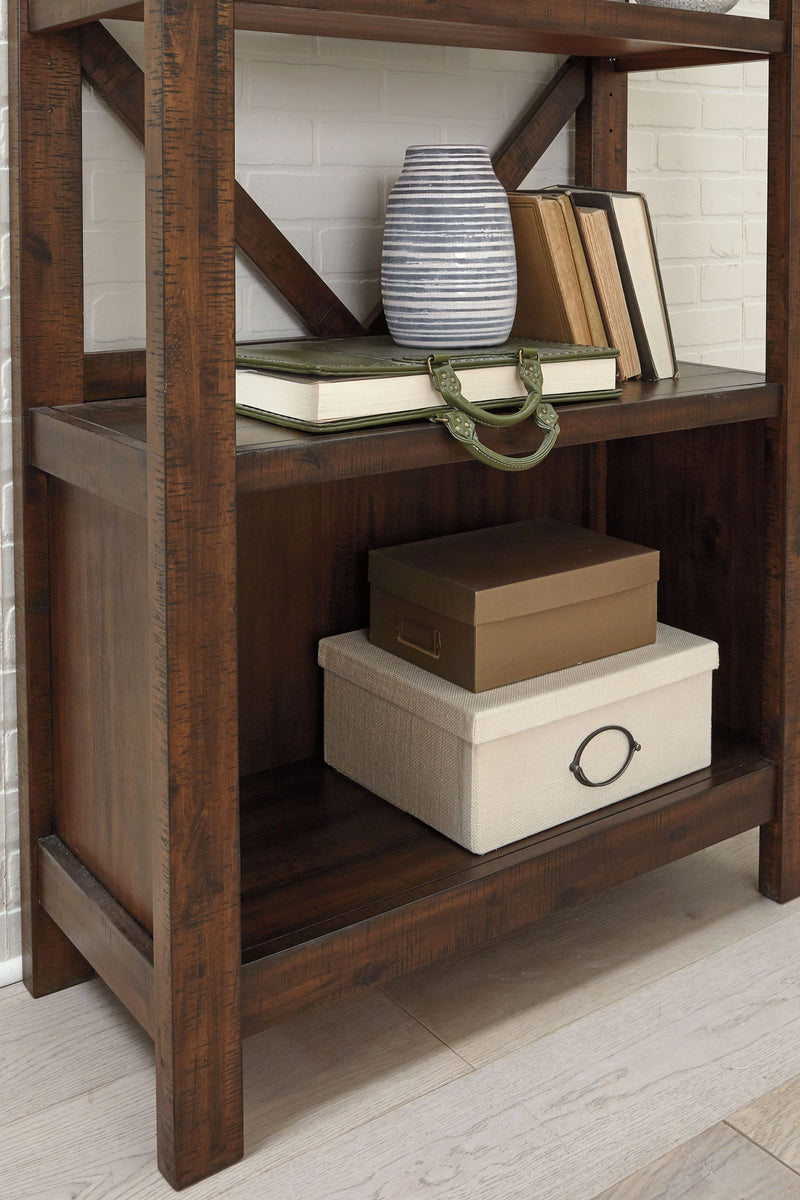Baldridge - Large Bookcase - Rustic Brown - R&R Furniture Gallery (Fountain Valley, CA)