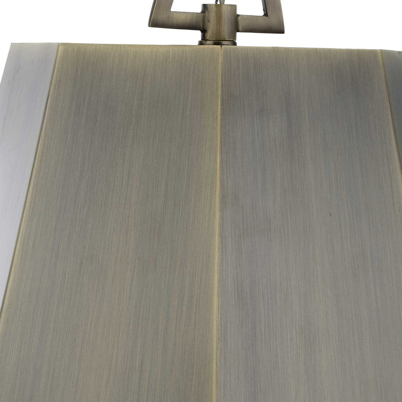 Granada - 1 Light Hexagon Pendant - Dark Gray