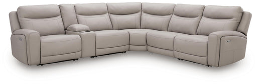 Benchcraft® Gravier reclining sectional sofa with plush cushions and reclining features, shown in a modern living room setting.