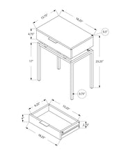 Spacious Table Top Accent Side Table, Storage Drawer, Contemporary & Modern - R&R Furniture Gallery (Fountain Valley, CA)