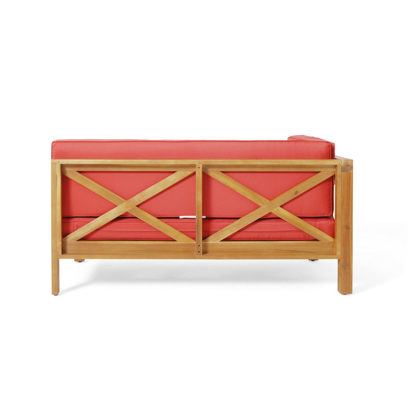 Brava - X Back Corner Bench With Coffee Table - R&R Furniture Gallery (Fountain Valley, CA)