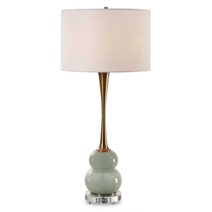 Sanctuary - Green Gray Table Lamp