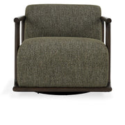 Classic Home Lucia swivel chair with a modern design, featuring a cushioned seat, armrests, and a swivel base for versatile comfort.