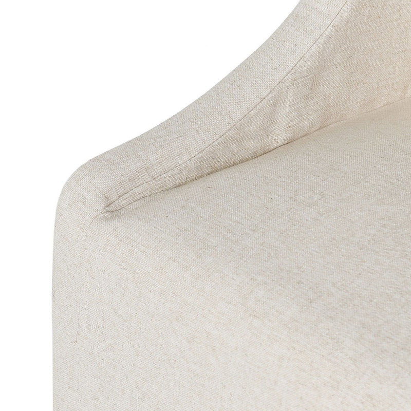 Warwick - Upholstered Rolling Dining Chair - R&R Furniture Gallery (Fountain Valley, CA)