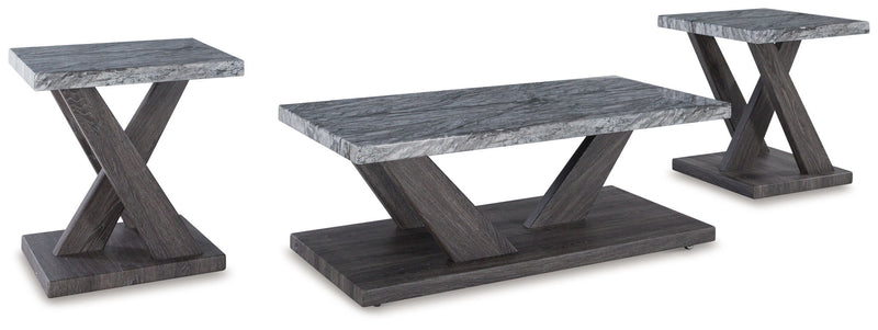 Bensonale - Occasional Table Set (Set of 3) - Brown / Gray - R&R Furniture Gallery (Fountain Valley, CA)