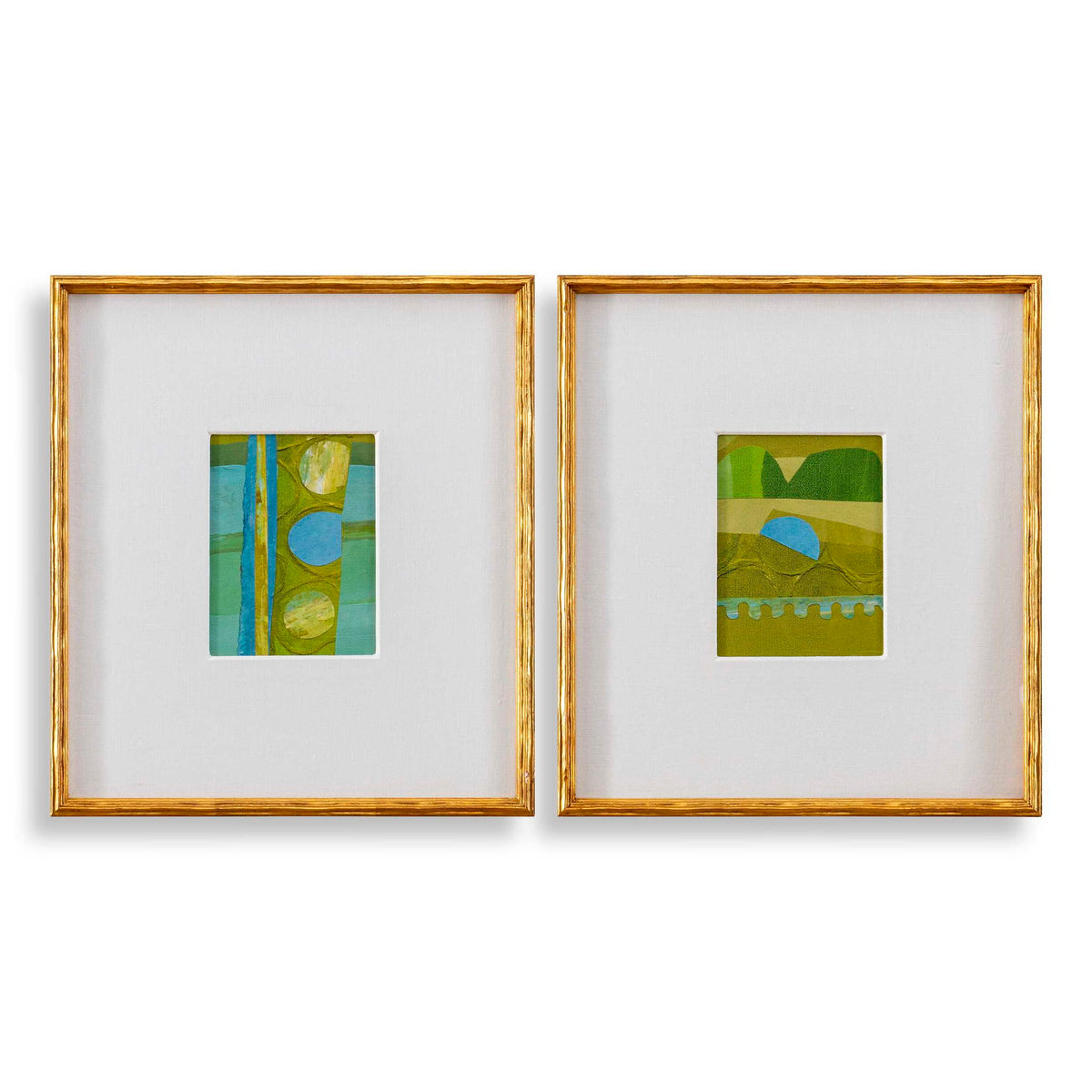 Petite Bijoux - Framed Canvases (Set of 2) - Lime