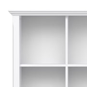 Handcrafted Acadian cube storage organizer by Simpli-Home with multiple compartments for versatile storage and organization.