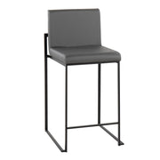 Lumi Source Fuji modern high back counter stool with sleek design and contemporary style, shown as part of a stool set.