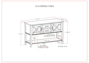 Ela - Console Table - Smoky Brown - R&R Furniture Gallery (Fountain Valley, CA)