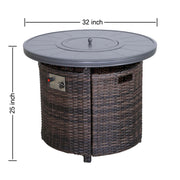 Outdoor Fire Pit Table With Lid - R&R Furniture Gallery (Fountain Valley, CA)