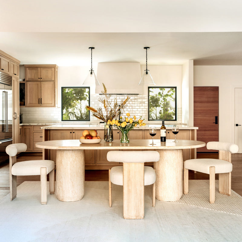 Jimenez - Outdoor Dining Table - Faux Travertine