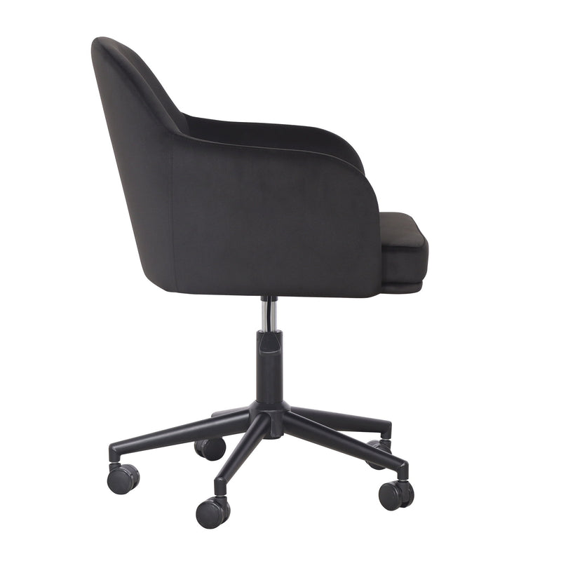 TOV Furniture Sydney desk chair with a sleek design, upholstered seat, and modern metal legs for contemporary office decor.