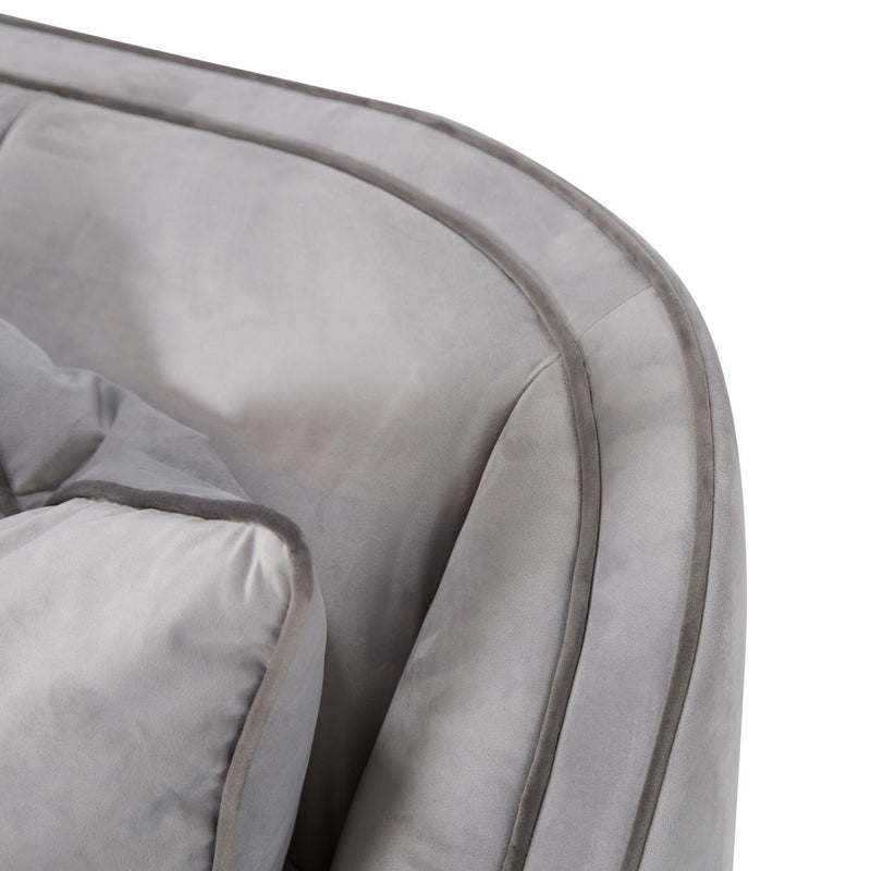 Roxbury Park - Velvet Sofa - Steel / Slate - R&R Furniture Gallery (Fountain Valley, CA)