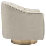 Penzlin - Swivel Accent Chair - Pearl - R&R Furniture Gallery (Fountain Valley, CA)