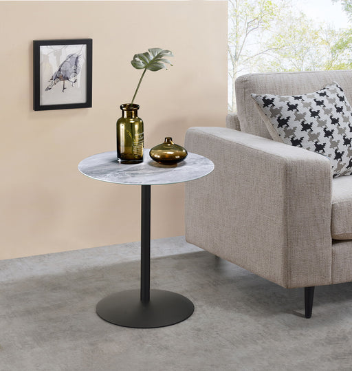 Circa - 17.5" End Table With Marble Textured Top - R&R Furniture Gallery (Fountain Valley, CA)