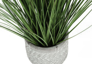 21" Tall, Artificial Plant, Grass, Indoor, Faux, Fake, Table, Greenery, Potted, Real Touch, Decorative - Green / White - R&R Furniture Gallery (Fountain Valley, CA)