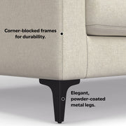 Ava - Mid Century Sofa With Ottoman Set - R&R Furniture Gallery (Fountain Valley, CA)