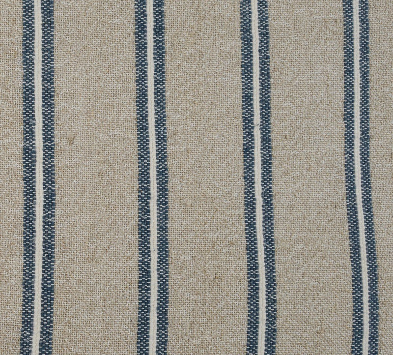 Classic Home Delgada 26x26 inch accent pillow with natural and blue fabric, featuring a soft, decorative cushion for living room decor.