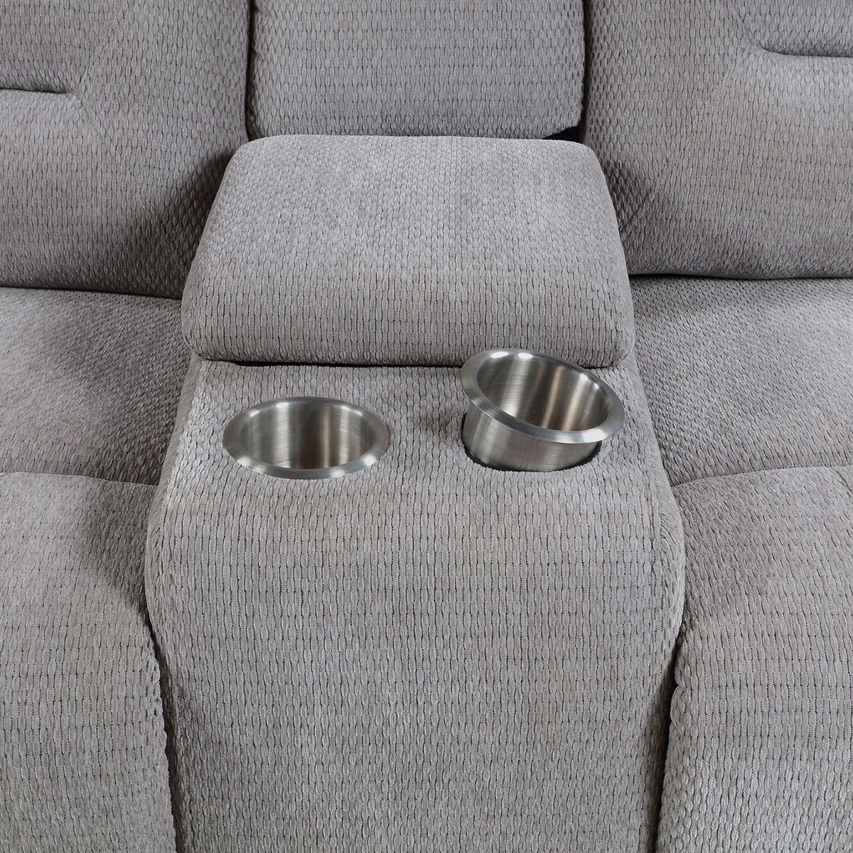 Sebring - 2 Piece Upholstered Reclining Sofa Set With Manual Recline - Gray