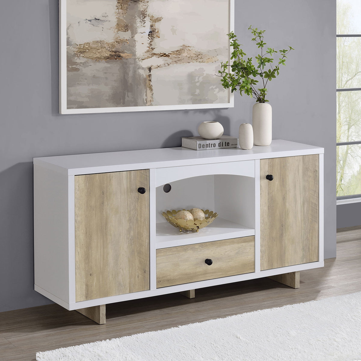 Yesler - 2 Door Storage Cabinet - White