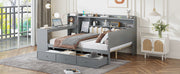 Daybed With 3 Drawers USB Ports And Desk - R&R Furniture Gallery (Fountain Valley, CA)