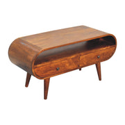 Solid Wood Circular TV Stand - R&R Furniture Gallery (Fountain Valley, CA)