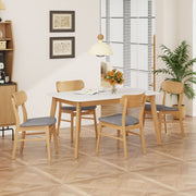 5 Piece Dining Set With Table And Upholstered Chairs - R&R Furniture Gallery (Fountain Valley, CA)