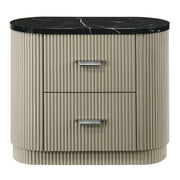 Travonte - Nightstand - Gray / Beige - R&R Furniture Gallery (Fountain Valley, CA)