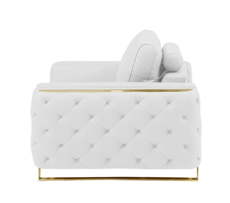 1050 - 3-Piece Sofa Set - White