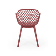 Set of two Noble House Poppy chairs with wooden legs and upholstered seats, stylish and comfortable for dining or living spaces.
