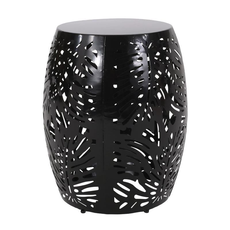 Modern metal end table by Noble House with a large, sleek design, featuring a minimalist frame and a flat top surface.