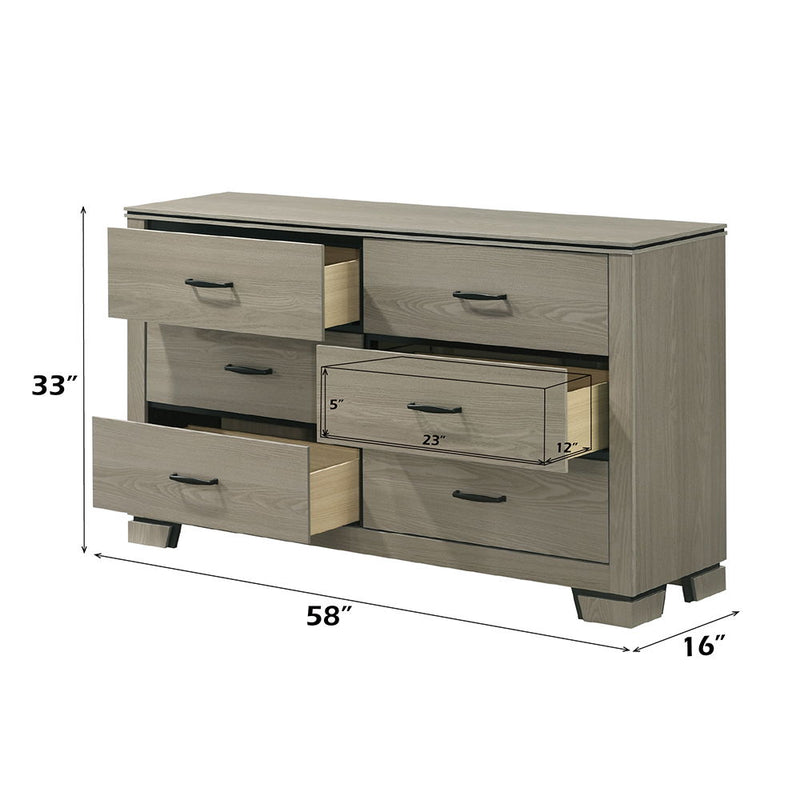Joanna - Dresser - Weathered Gray - R&R Furniture Gallery (Fountain Valley, CA)