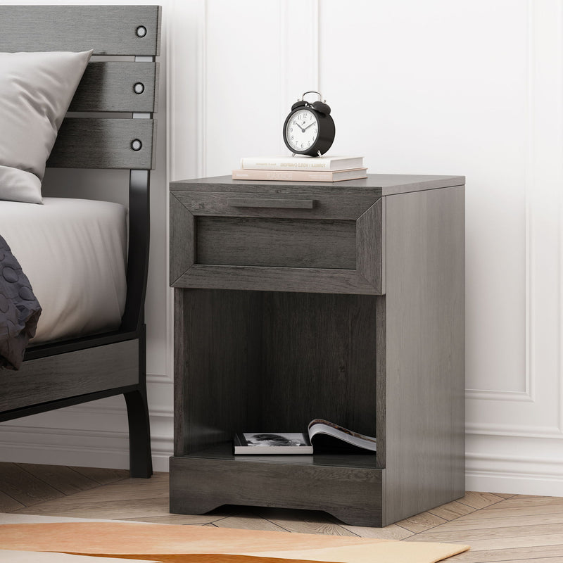 Broxon - Rustic Drawer Nightstand