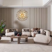 Bristol Point - Armless Chaise - Fawn / Saddle Brown - R&R Furniture Gallery (Fountain Valley, CA)