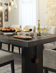 Burkhaus - Rectangular Dining Room Extension Table - Dark Brown - R&R Furniture Gallery (Fountain Valley, CA)