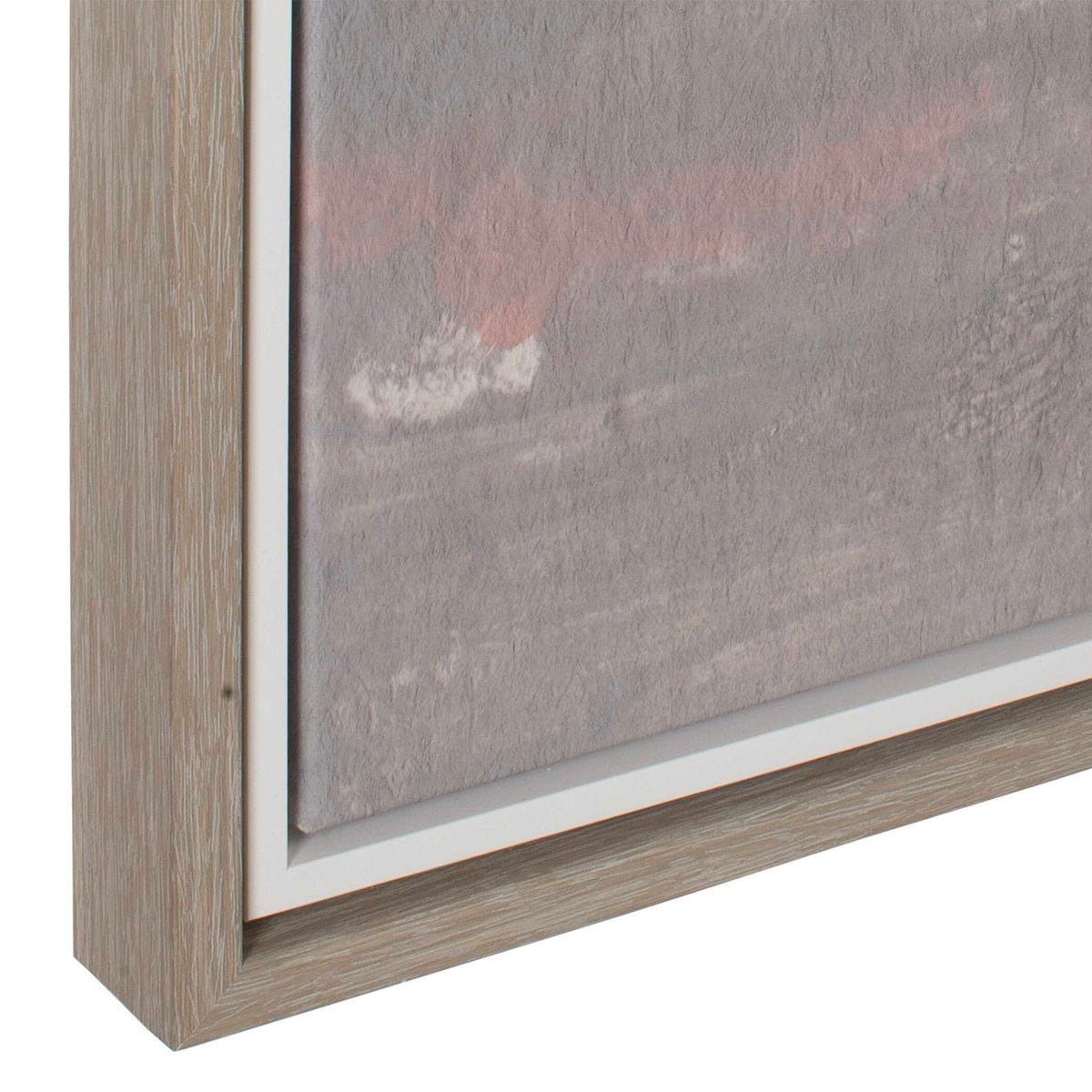 Bracing - Framed Landscape Art - Brown / Gray / Green / Orange / Pink / White