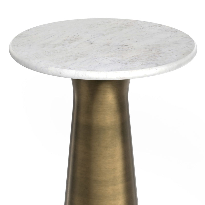 Nicollette - Side Table - Antique Brass - R&R Furniture Gallery (Fountain Valley, CA)