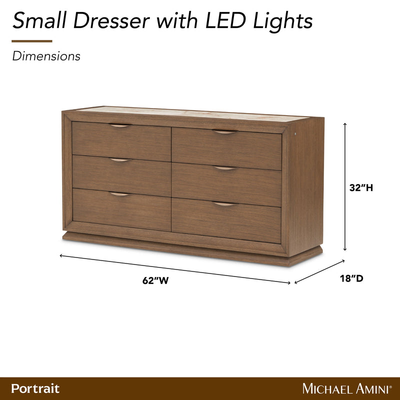 Portrait - 5-Drawer Chest With LED Lights