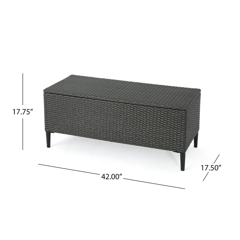 Rupert - Storage Unit Resin Wicker Outdoor - R&R Furniture Gallery (Fountain Valley, CA)
