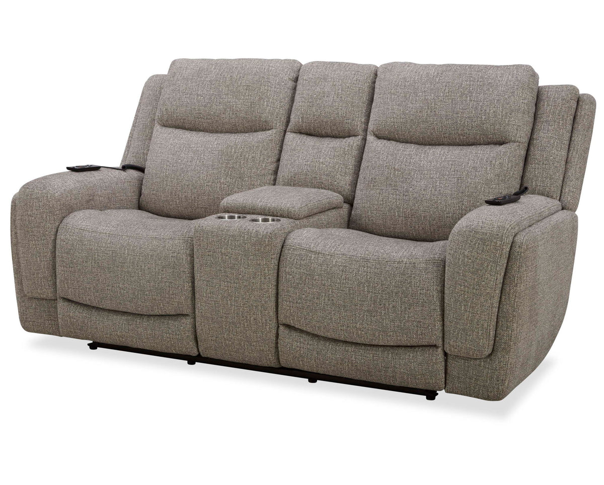 Penfield - Power Zero G Console Loveseat With Heat, Massage & Speaker P3 - Frappe - R&R Furniture Gallery (Fountain Valley, CA)