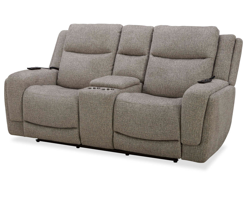 Penfield - Power Zero G Console Loveseat With Heat, Massage & Speaker P3 - Frappe - R&R Furniture Gallery (Fountain Valley, CA)
