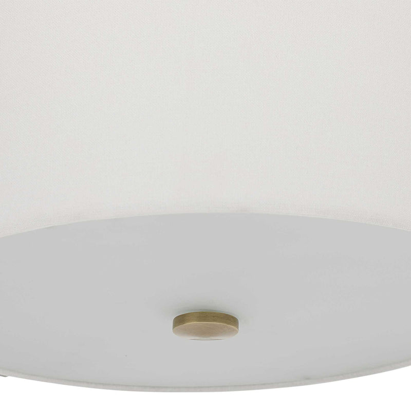 Colfax - 3 Light Semi Flush - Brass