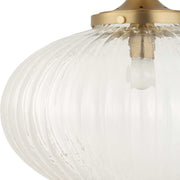 Uttermost Bellaire gold pendant light with a glass shade, showcasing elegant pendant lighting design.