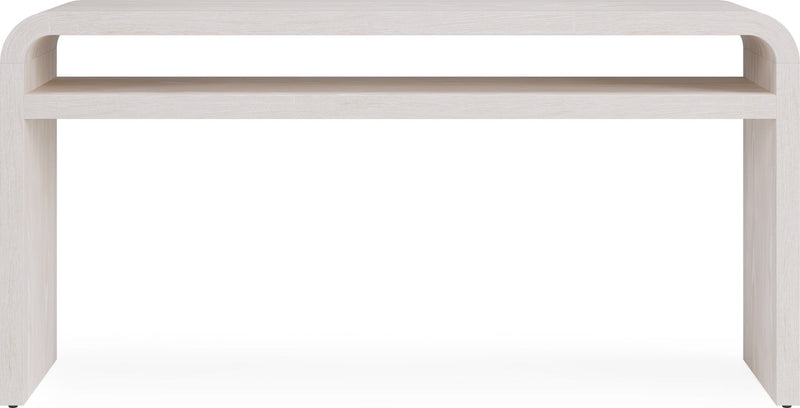 Drake Ash Wood Console Table in Sugar