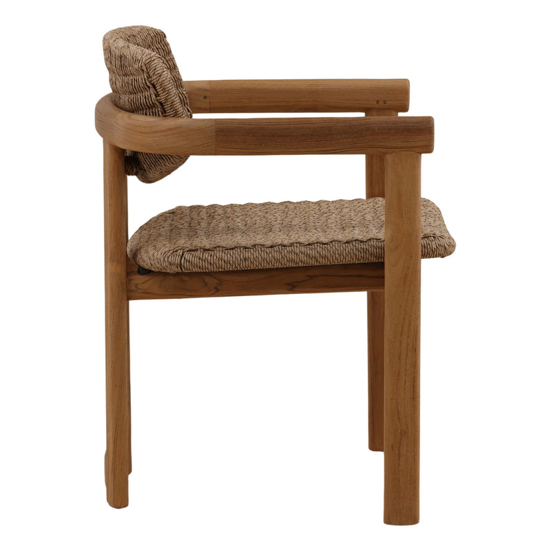 Alva - Outdoor Dining Chair - Light Brown