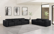 1224 - 8-Piece Modular Power Reclining Sofa & Loveseat Set In With 5 Power Recliners & Power Headrests - R&R Furniture Gallery (Fountain Valley, CA)
