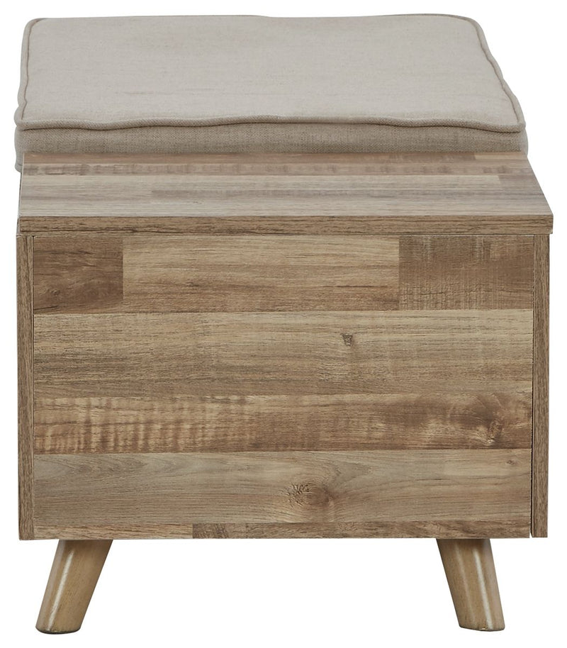 Gerdanet - Storage Bench - Beige - R&R Furniture Gallery (Fountain Valley, CA)