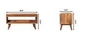 Solid Wood Bench With Upholstered Sea - R&R Furniture Gallery (Fountain Valley, CA)
