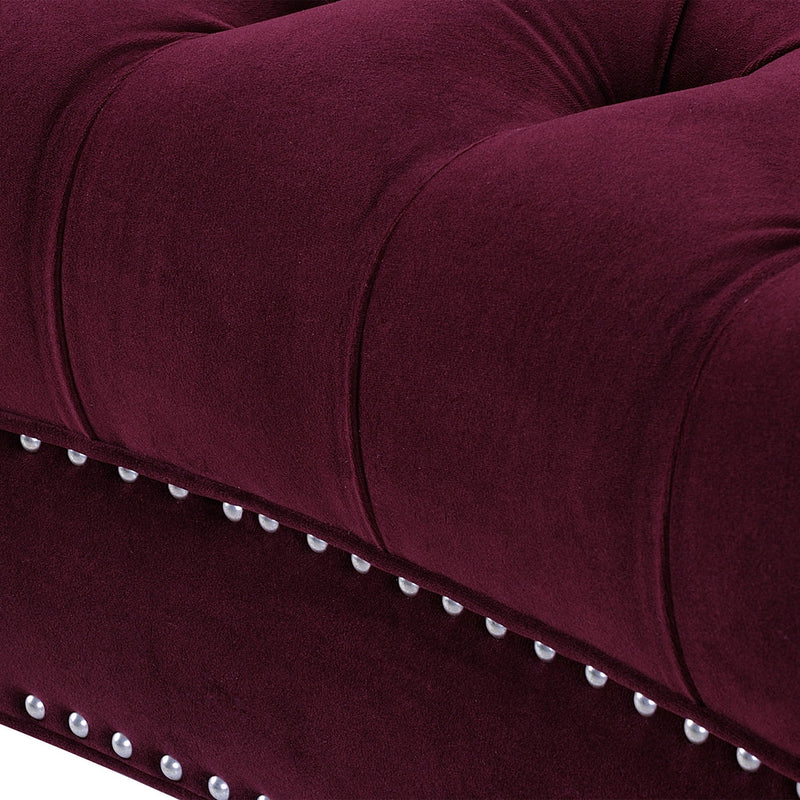 La Rosa - Victorian Chesterfield Loveseat - R&R Furniture Gallery (Fountain Valley, CA)